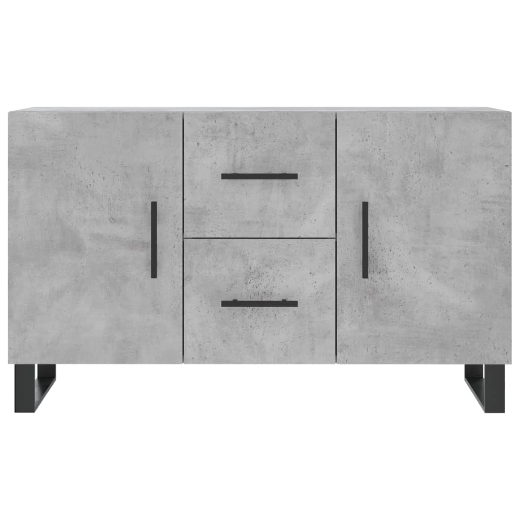 Dressoir 100x36x60 cm bewerkt hout betongrijs is nu te koop bij PeponiXL, paradijselijk wonen!