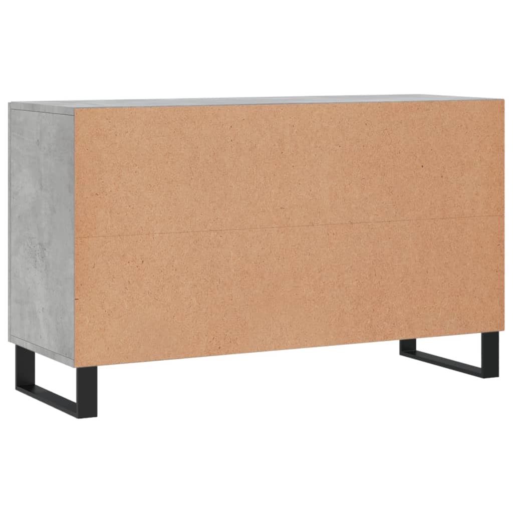 Dressoir 100x36x60 cm bewerkt hout betongrijs is nu te koop bij PeponiXL, paradijselijk wonen!