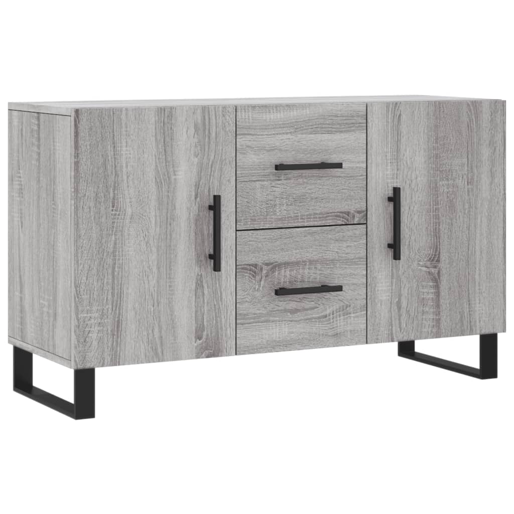 Dressoir 100x36x60 cm bewerkt hout grijs sonoma eikenkleurig is nu te koop bij PeponiXL, paradijselijk wonen!