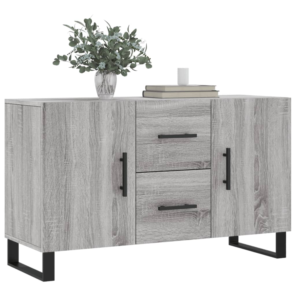 Dressoir 100x36x60 cm bewerkt hout grijs sonoma eikenkleurig is nu te koop bij PeponiXL, paradijselijk wonen!