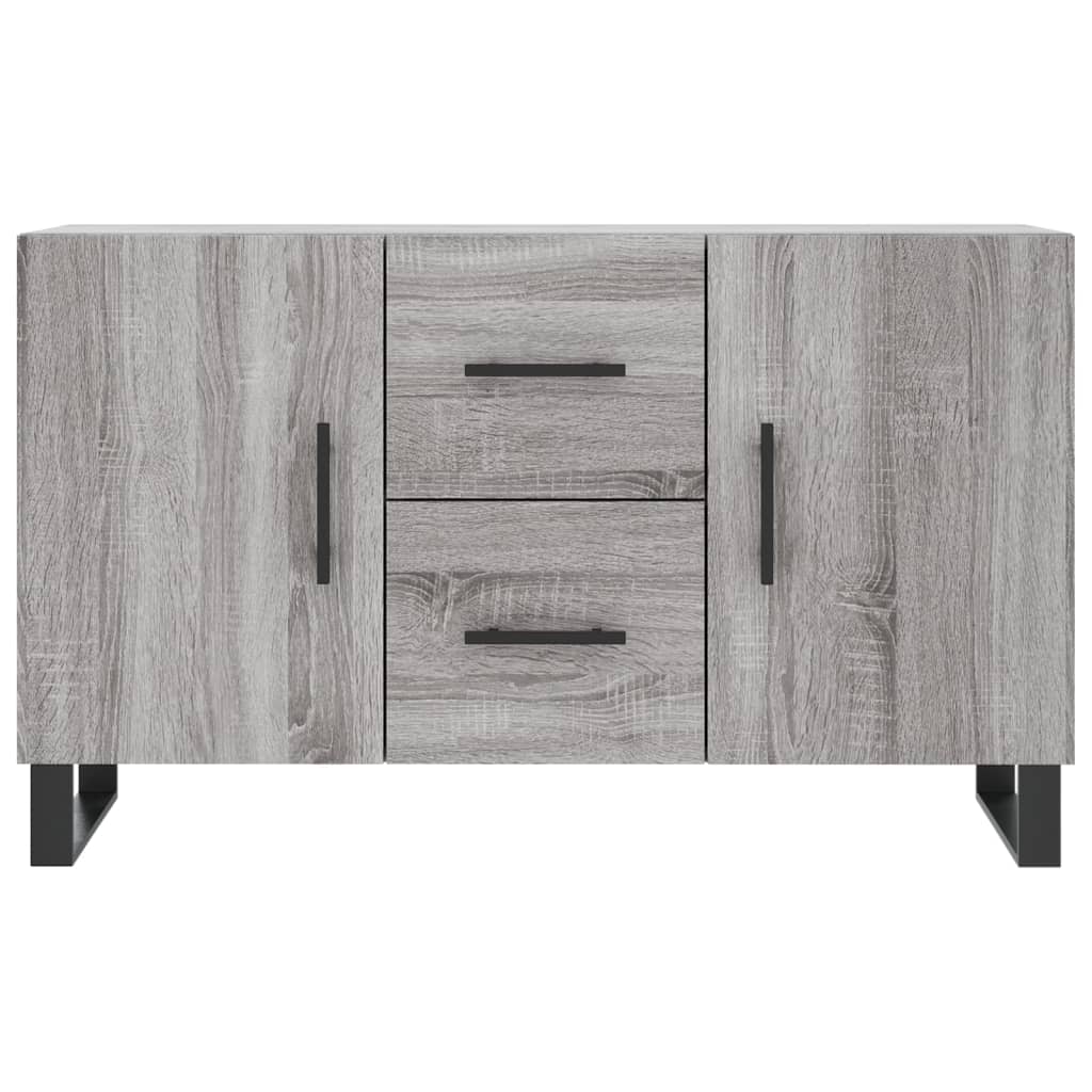 Dressoir 100x36x60 cm bewerkt hout grijs sonoma eikenkleurig is nu te koop bij PeponiXL, paradijselijk wonen!