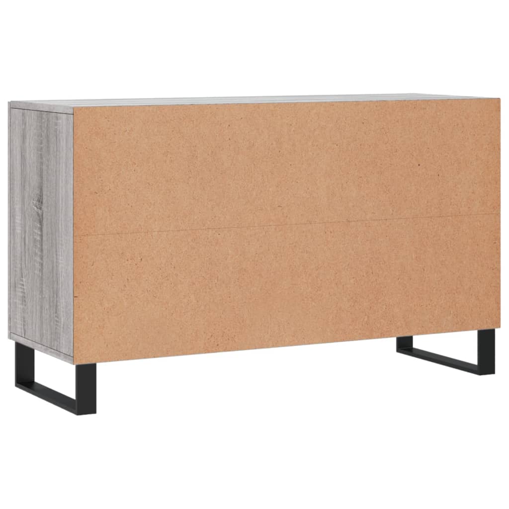 Dressoir 100x36x60 cm bewerkt hout grijs sonoma eikenkleurig is nu te koop bij PeponiXL, paradijselijk wonen!