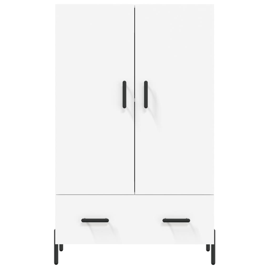 Hoge kast 69,5x31x115 cm bewerkt hout wit is nu te koop bij PeponiXL, paradijselijk wonen!