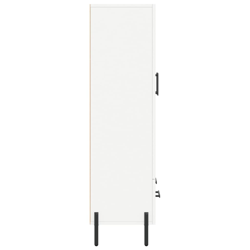 Hoge kast 69,5x31x115 cm bewerkt hout wit is nu te koop bij PeponiXL, paradijselijk wonen!