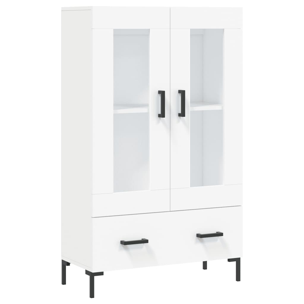 Hoge kast 69,5x31x115 cm bewerkt hout wit is nu te koop bij PeponiXL, paradijselijk wonen!