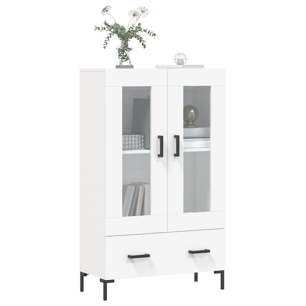 Hoge kast 69,5x31x115 cm bewerkt hout wit is nu te koop bij PeponiXL, paradijselijk wonen!