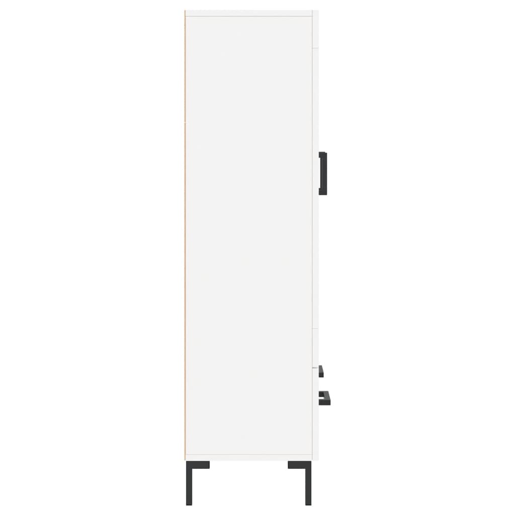 Hoge kast 69,5x31x115 cm bewerkt hout wit is nu te koop bij PeponiXL, paradijselijk wonen!