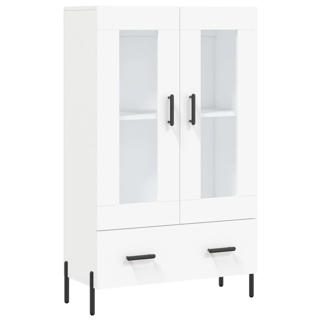 Hoge kast 69,5x31x115 cm bewerkt hout wit is nu te koop bij PeponiXL, paradijselijk wonen!