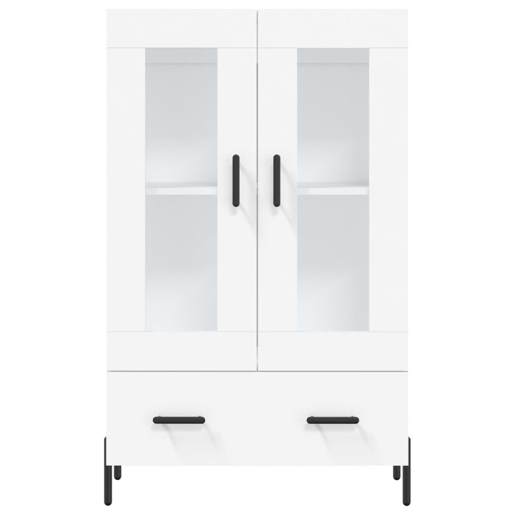 Hoge kast 69,5x31x115 cm bewerkt hout wit is nu te koop bij PeponiXL, paradijselijk wonen!