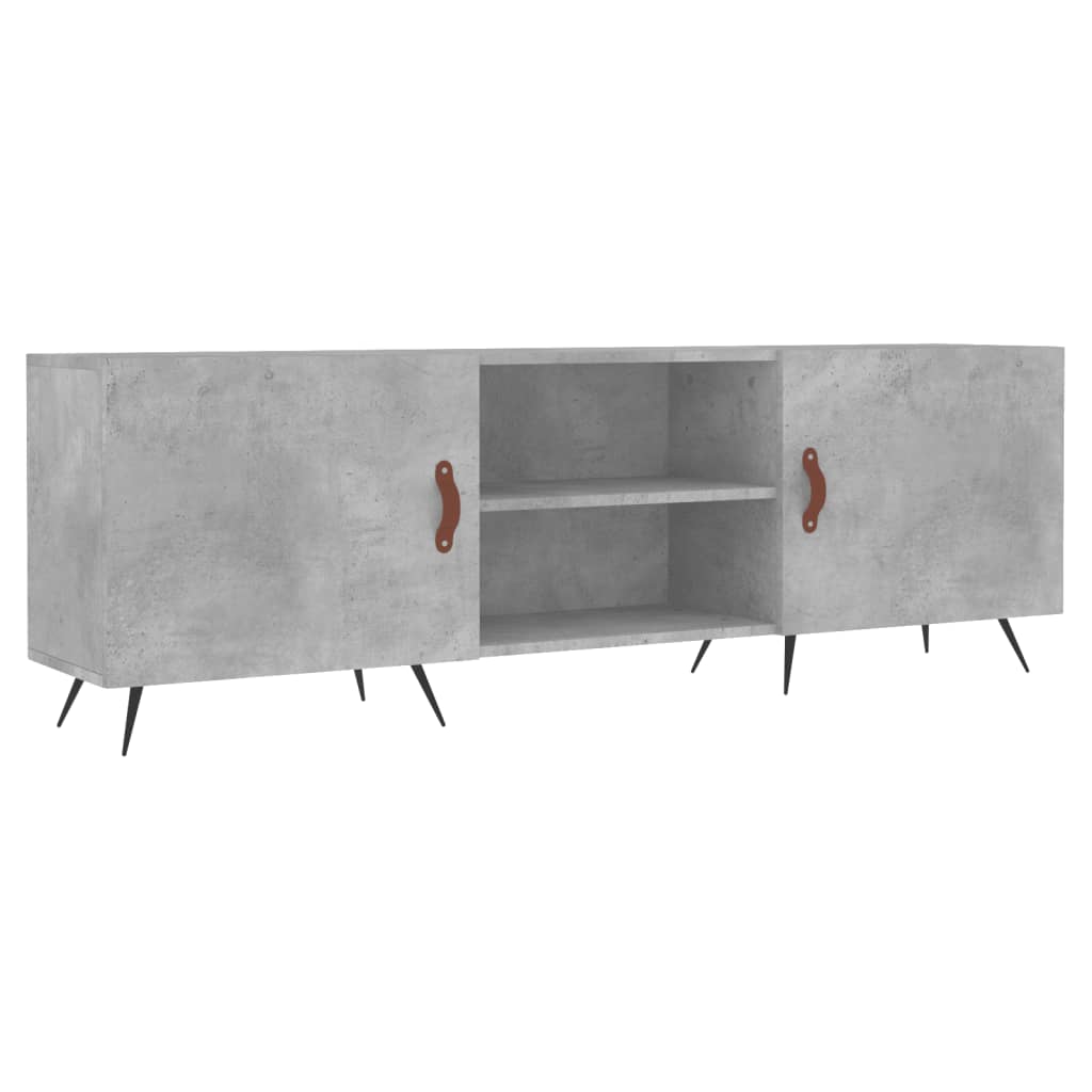 Tv-meubel 150x30x50 cm bewerkt hout betongrijs is nu te koop bij PeponiXL, paradijselijk wonen!