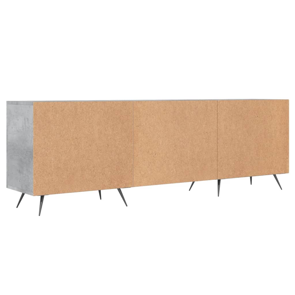 Tv-meubel 150x30x50 cm bewerkt hout betongrijs is nu te koop bij PeponiXL, paradijselijk wonen!