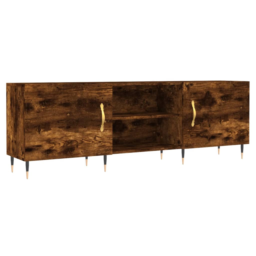 Tv-meubel 150x30x50 cm bewerkt hout gerookt eikenkleurig is nu te koop bij PeponiXL, paradijselijk wonen!