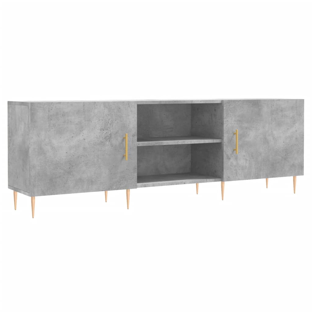 Tv-meubel 150x30x50 cm bewerkt hout betongrijs is nu te koop bij PeponiXL, paradijselijk wonen!