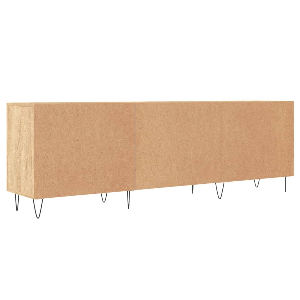 Tv-meubel 150x30x50 cm bewerkt hout sonoma eikenkleurig is nu te koop bij PeponiXL, paradijselijk wonen!