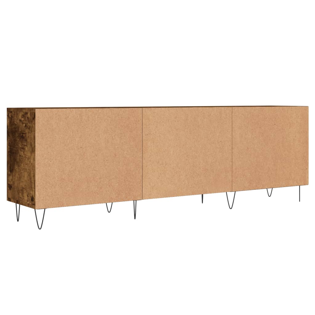 Tv-meubel 150x30x50 cm bewerkt hout gerookt eikenkleurig is nu te koop bij PeponiXL, paradijselijk wonen!