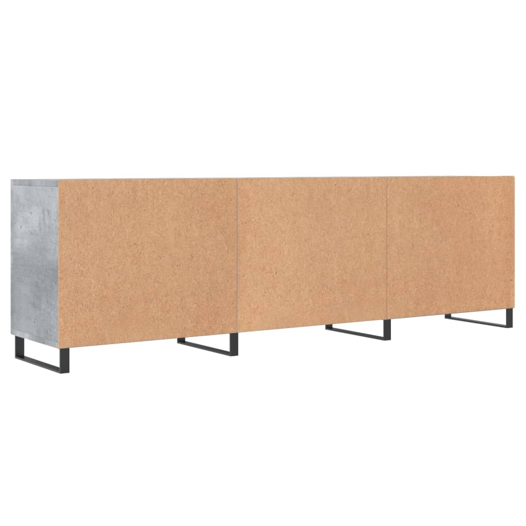 Tv-meubel 150x30x50 cm bewerkt hout betongrijs is nu te koop bij PeponiXL, paradijselijk wonen!