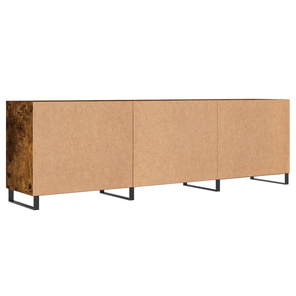 Tv-meubel 150x30x50 cm bewerkt hout gerookt eikenkleurig is nu te koop bij PeponiXL, paradijselijk wonen!