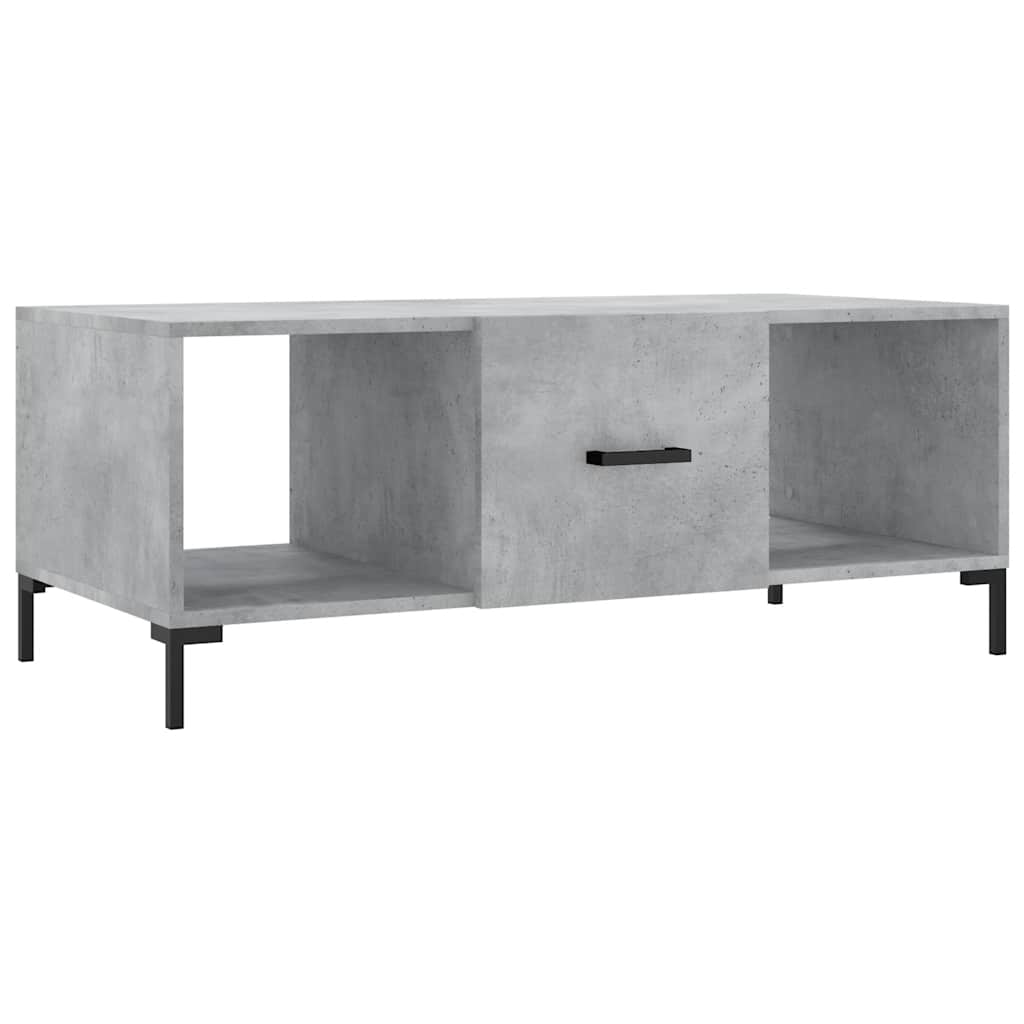 Salontafel 102x50x40 cm bewerkt hout betongrijs is nu te koop bij PeponiXL, paradijselijk wonen!