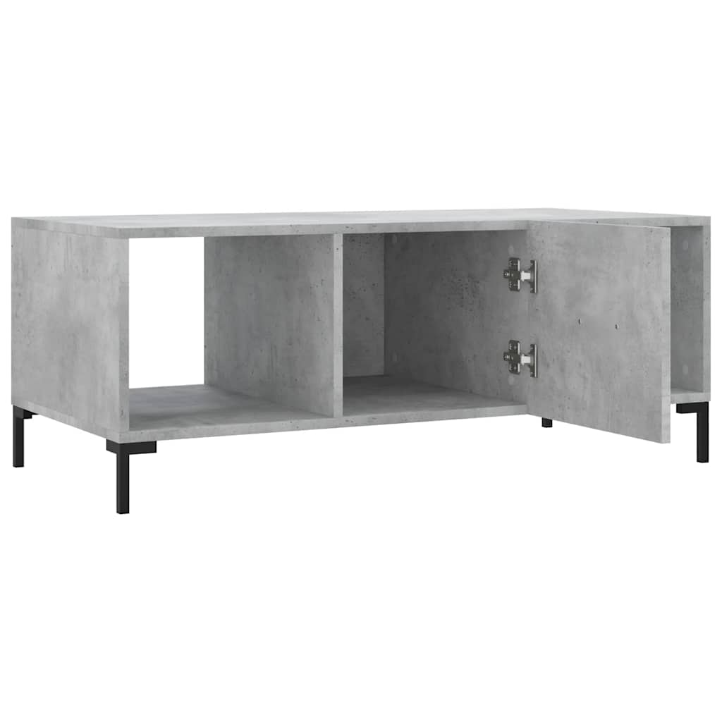Salontafel 102x50x40 cm bewerkt hout betongrijs is nu te koop bij PeponiXL, paradijselijk wonen!
