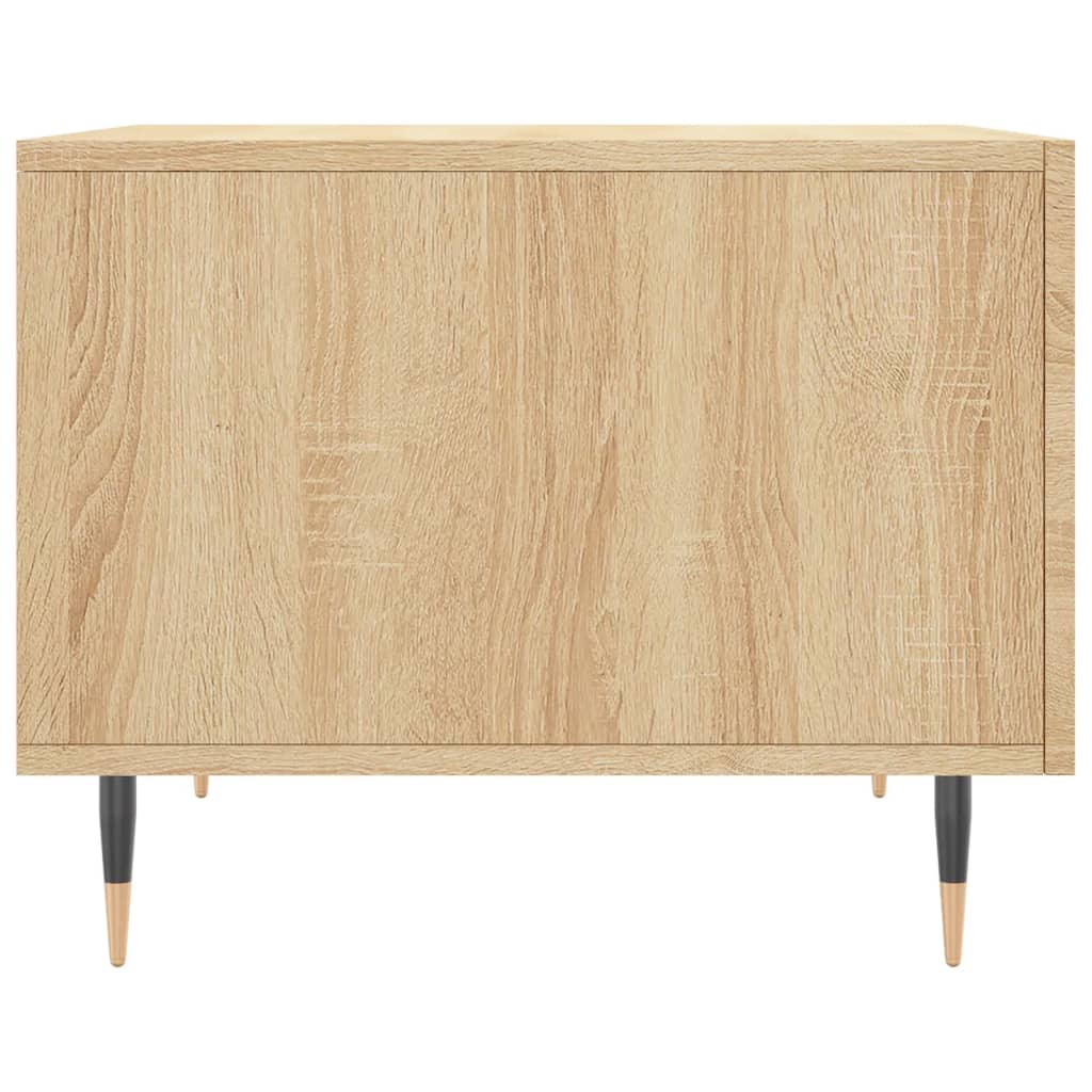 Salontafel 50x50x35 cm bewerkt hout sonoma eikenkleurig is nu te koop bij PeponiXL, paradijselijk wonen!