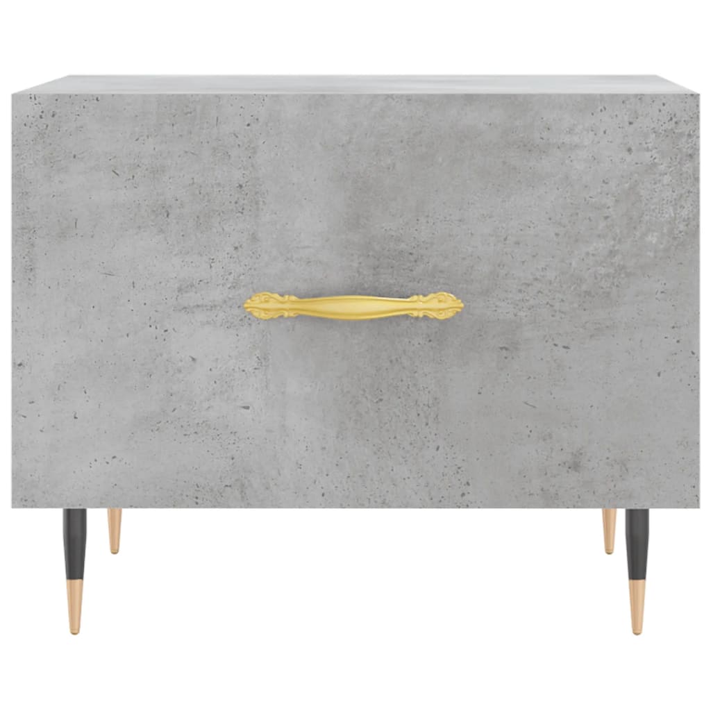 Salontafel 50x50x40 cm bewerkt hout betongrijs is nu te koop bij PeponiXL, paradijselijk wonen!
