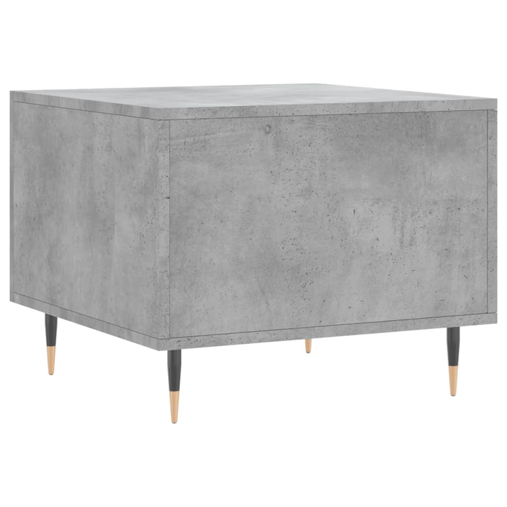 Salontafel 50x50x40 cm bewerkt hout betongrijs is nu te koop bij PeponiXL, paradijselijk wonen!