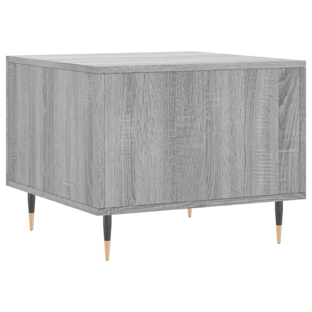 Salontafel 50x50x40 cm bewerkt hout grijs sonoma eiken is nu te koop bij PeponiXL, paradijselijk wonen!