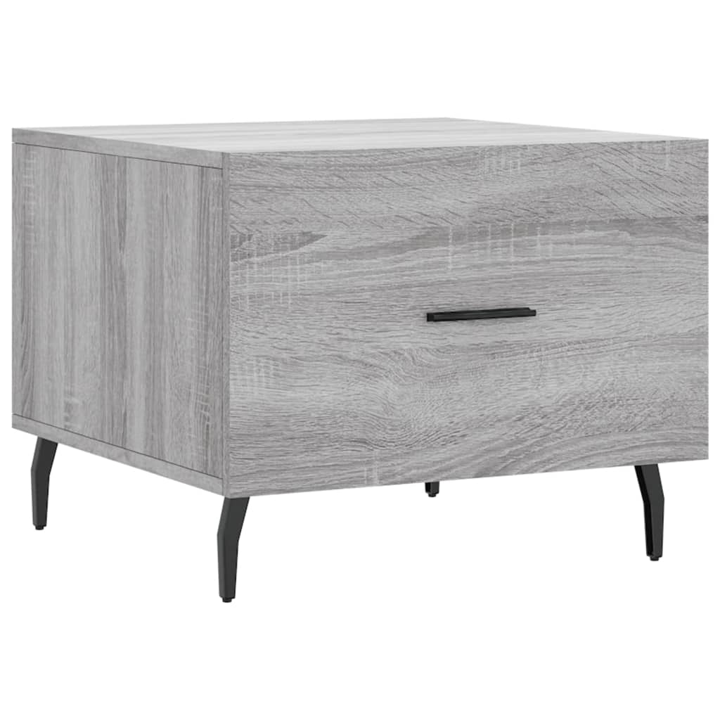 Salontafel 50x50x40 cm bewerkt hout grijs sonoma eiken is nu te koop bij PeponiXL, paradijselijk wonen!