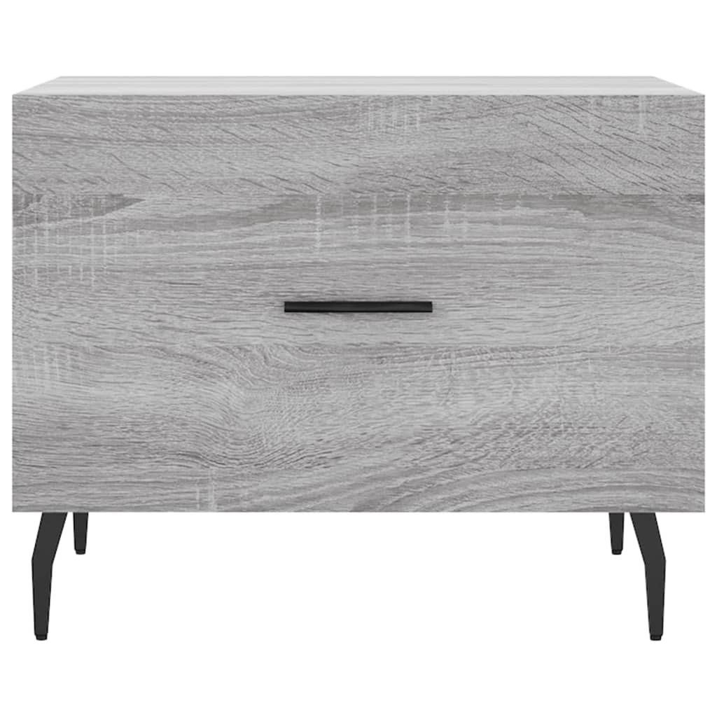 Salontafel 50x50x40 cm bewerkt hout grijs sonoma eiken is nu te koop bij PeponiXL, paradijselijk wonen!
