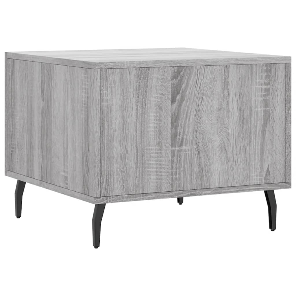 Salontafel 50x50x40 cm bewerkt hout grijs sonoma eiken is nu te koop bij PeponiXL, paradijselijk wonen!