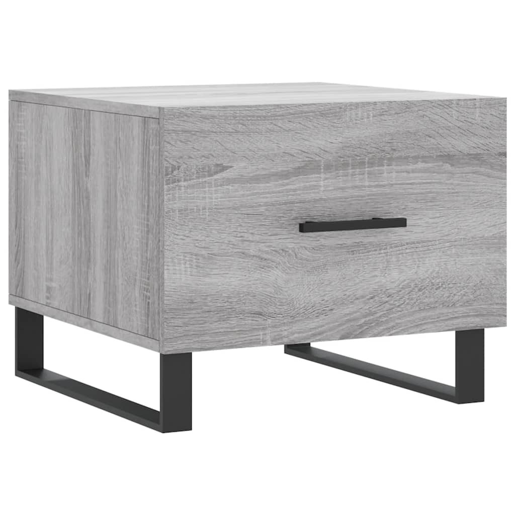 Salontafel 50x50x40 cm bewerkt hout grijs sonoma eiken is nu te koop bij PeponiXL, paradijselijk wonen!