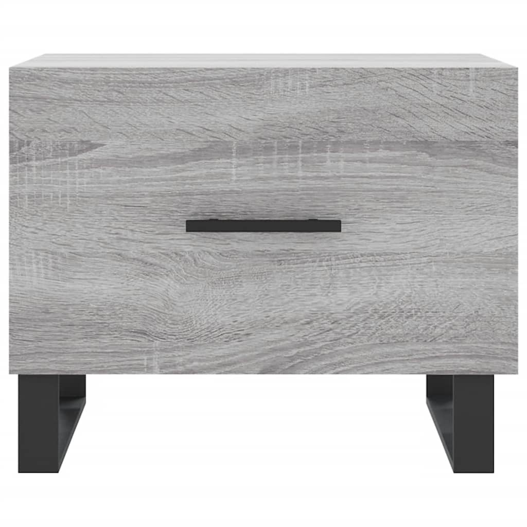 Salontafel 50x50x40 cm bewerkt hout grijs sonoma eiken is nu te koop bij PeponiXL, paradijselijk wonen!