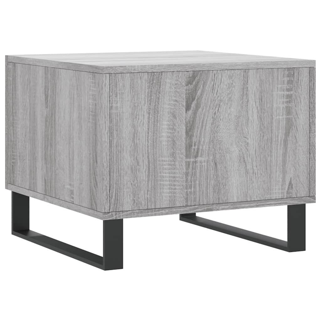 Salontafel 50x50x40 cm bewerkt hout grijs sonoma eiken is nu te koop bij PeponiXL, paradijselijk wonen!