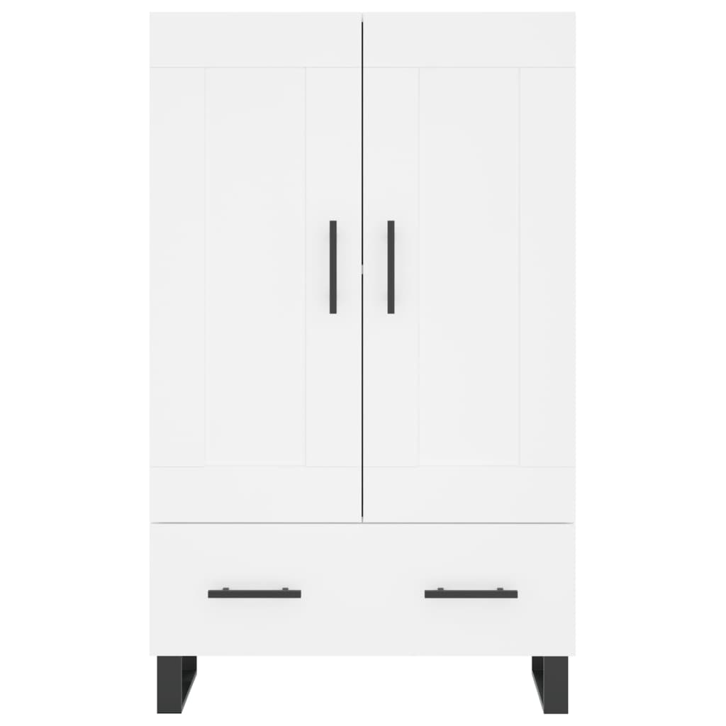 Hoge kast 69,5x31x115 cm bewerkt hout wit is nu te koop bij PeponiXL, paradijselijk wonen!