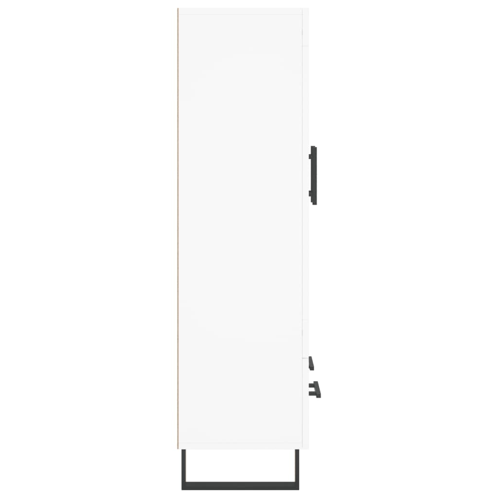 Hoge kast 69,5x31x115 cm bewerkt hout wit is nu te koop bij PeponiXL, paradijselijk wonen!