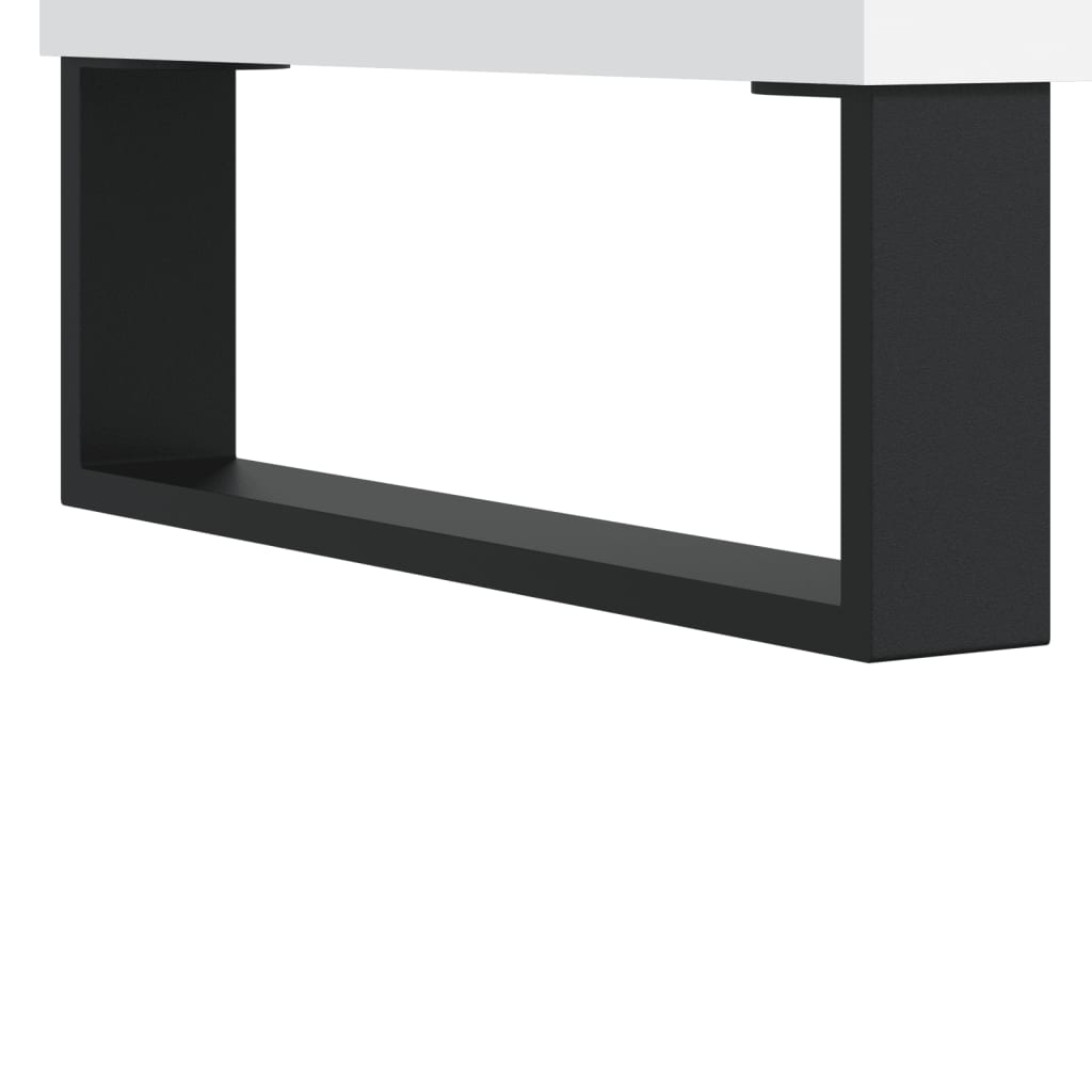 Hoge kast 69,5x31x115 cm bewerkt hout wit is nu te koop bij PeponiXL, paradijselijk wonen!