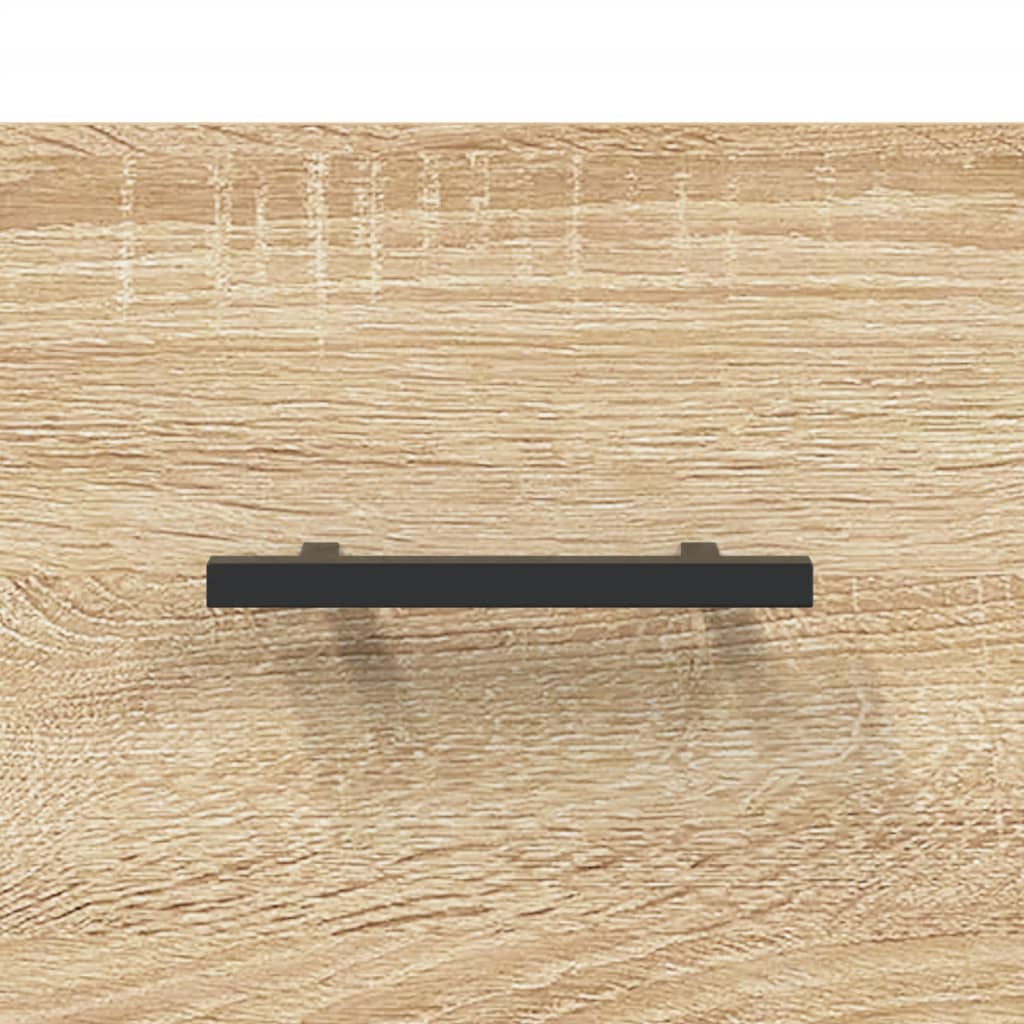 Hoge kast 69,5x31x115 cm bewerkt hout sonoma eikenkleurig is nu te koop bij PeponiXL, paradijselijk wonen!