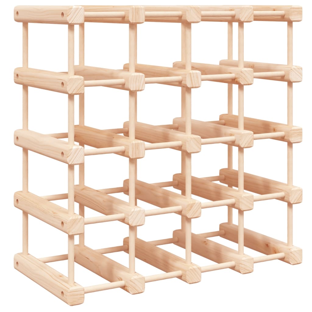 Wijnrek voor 20 flessen 46,5x23x46,5 cm massief grenenhout is nu te koop bij PeponiXL, paradijselijk wonen!