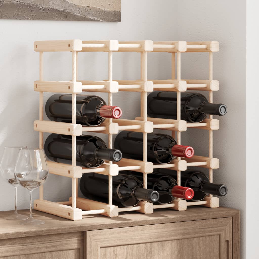 Wijnrek voor 20 flessen 46,5x23x46,5 cm massief grenenhout is nu te koop bij PeponiXL, paradijselijk wonen!