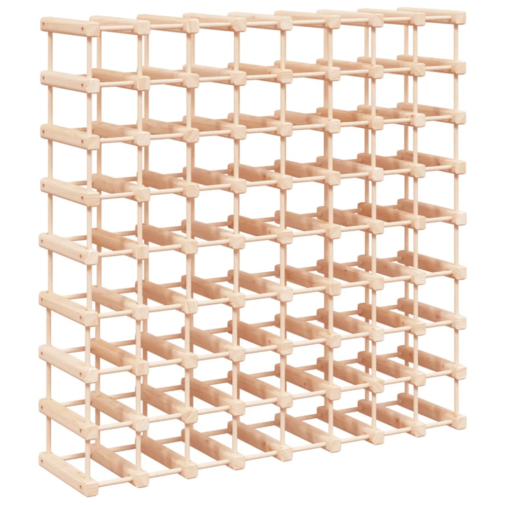 Wijnrek voor 72 flessen 90,5x23x90,5 cm massief grenenhout is nu te koop bij PeponiXL, paradijselijk wonen!