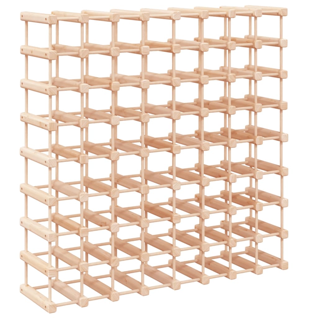 Wijnrek voor 72 flessen 90,5x23x90,5 cm massief grenenhout is nu te koop bij PeponiXL, paradijselijk wonen!