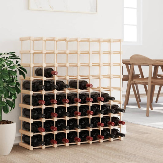 Wijnrek voor 72 flessen 90,5x23x90,5 cm massief grenenhout is nu te koop bij PeponiXL, paradijselijk wonen!
