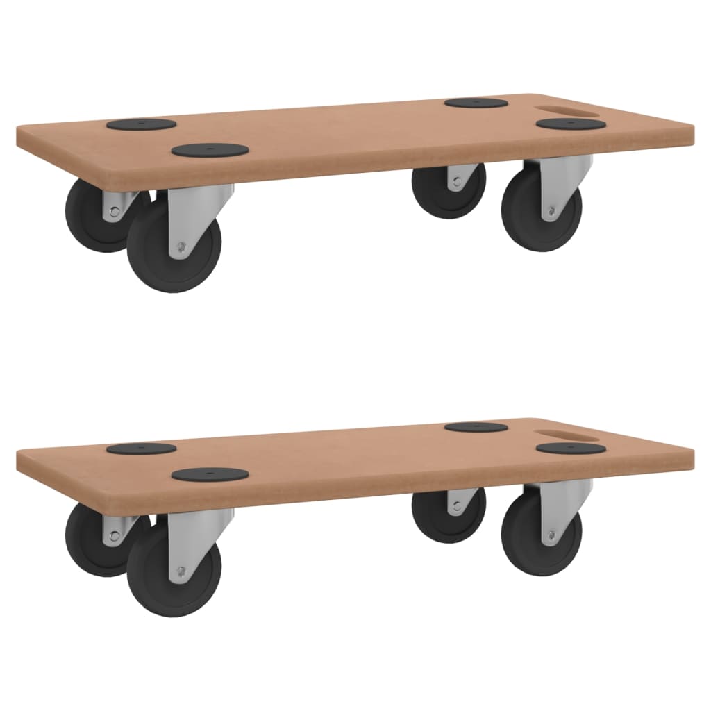 Meubelhondjes 2 st rechthoekig bewerkt hout is nu te koop bij PeponiXL, paradijselijk wonen!