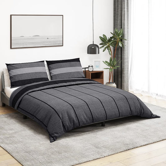 Dekbedovertrekset 240x220 cm katoen donkergrijs is nu te koop bij PeponiXL, paradijselijk wonen!