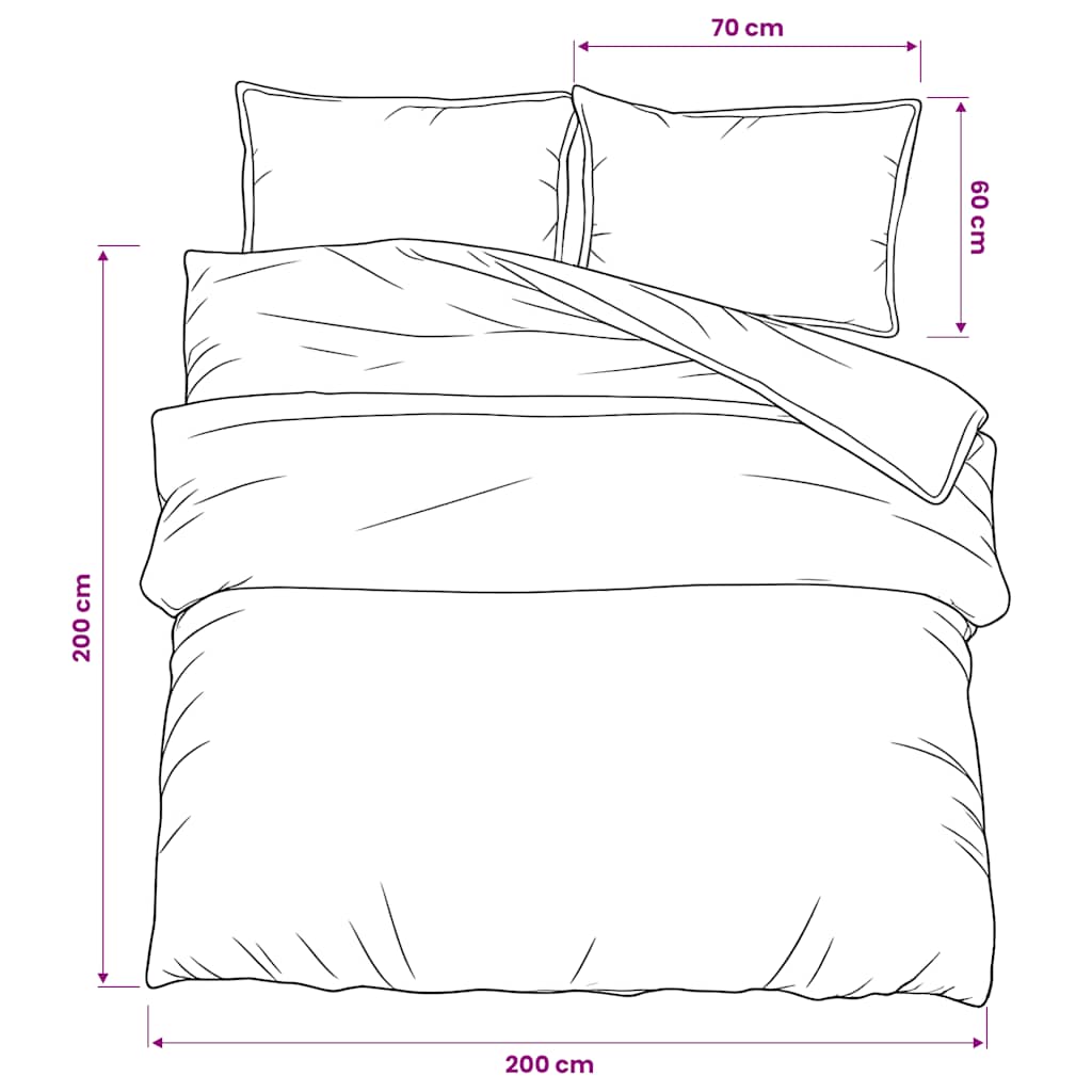 Dekbedovertrekset 200x200 cm katoen grijs is nu te koop bij PeponiXL, paradijselijk wonen!