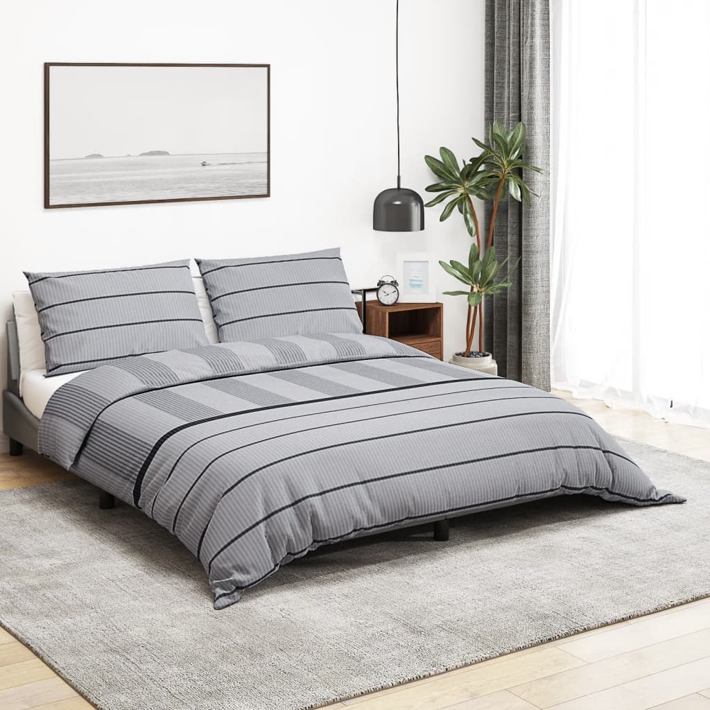 Dekbedovertrekset 200x200 cm katoen grijs is nu te koop bij PeponiXL, paradijselijk wonen!