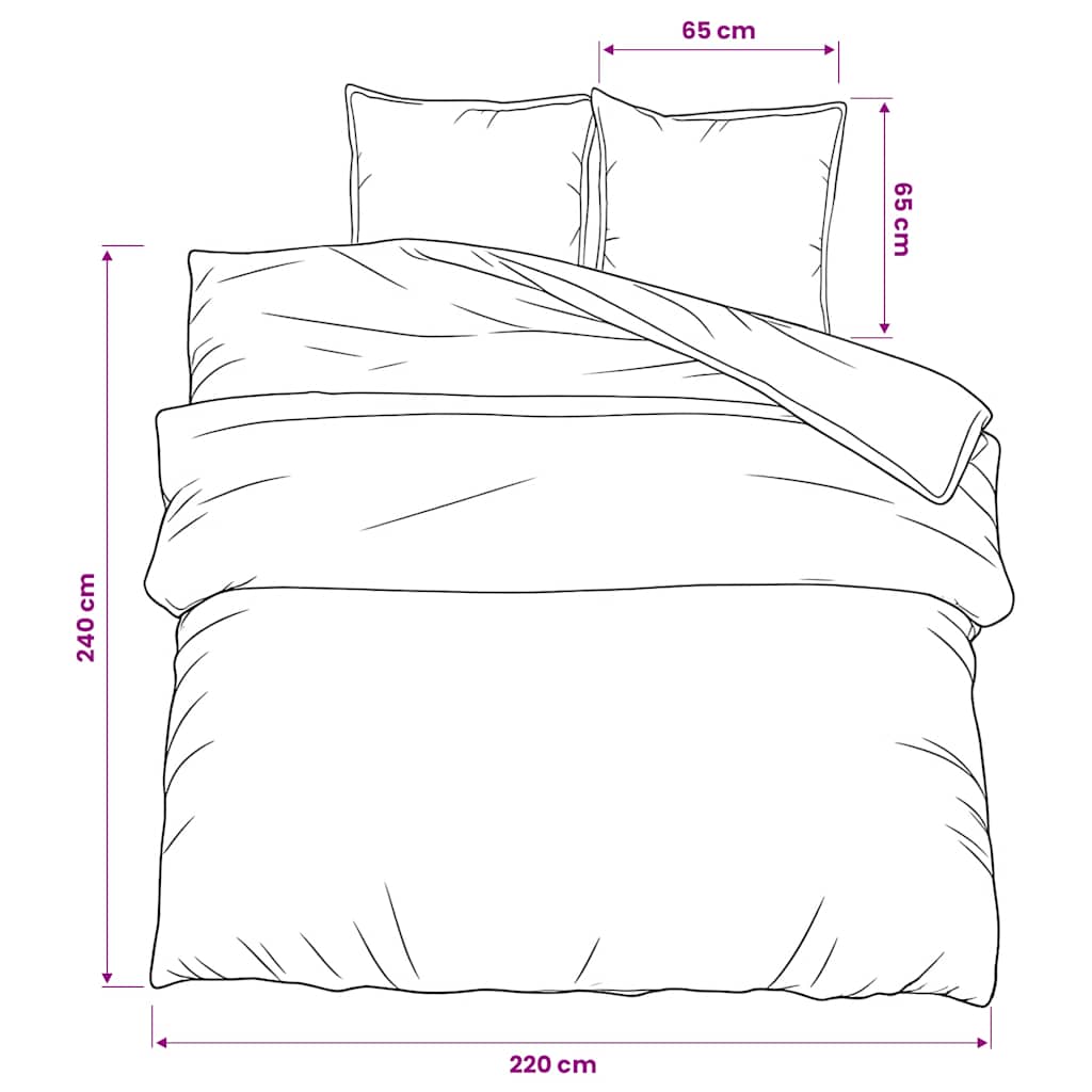 Dekbedovertrekset 220x240 cm katoen grijs is nu te koop bij PeponiXL, paradijselijk wonen!