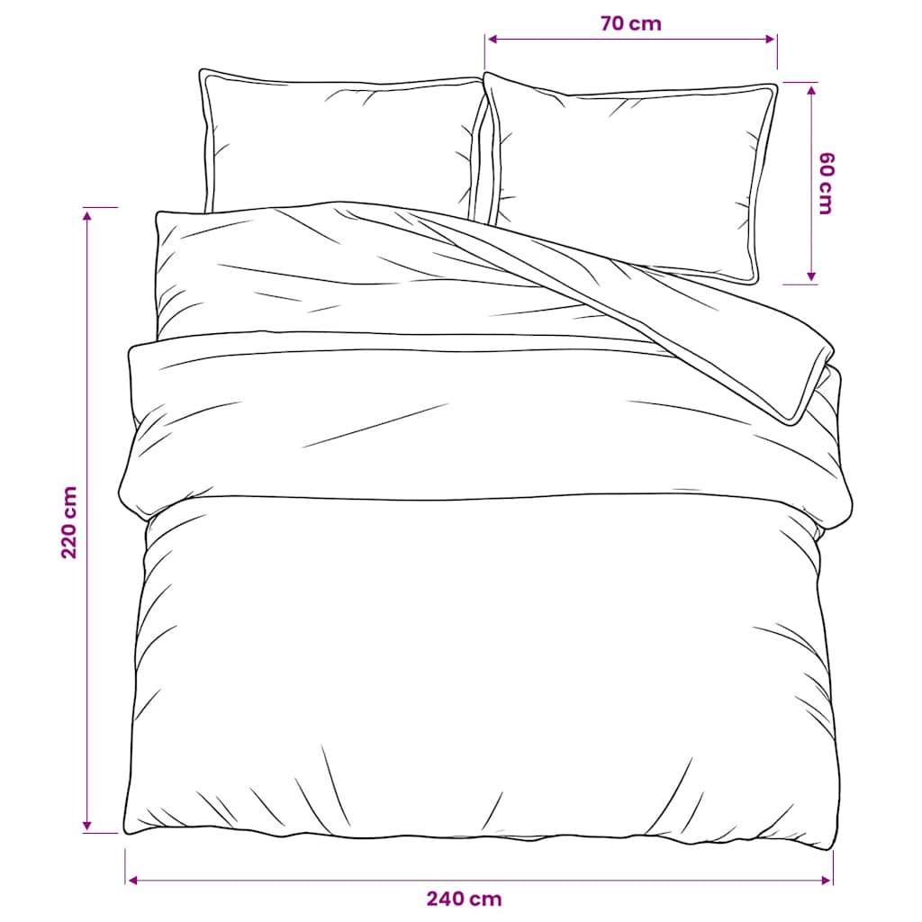 Dekbedovertrekset 240x220 cm katoen grijs is nu te koop bij PeponiXL, paradijselijk wonen!