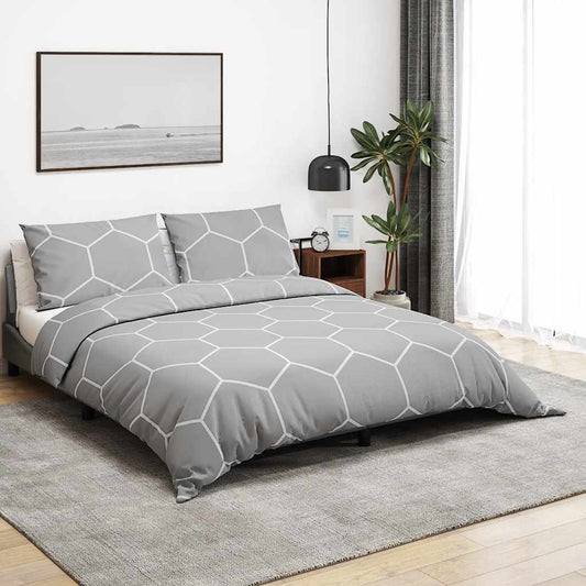 Dekbedovertrekset 140x200 cm katoen grijs is nu te koop bij PeponiXL, paradijselijk wonen!