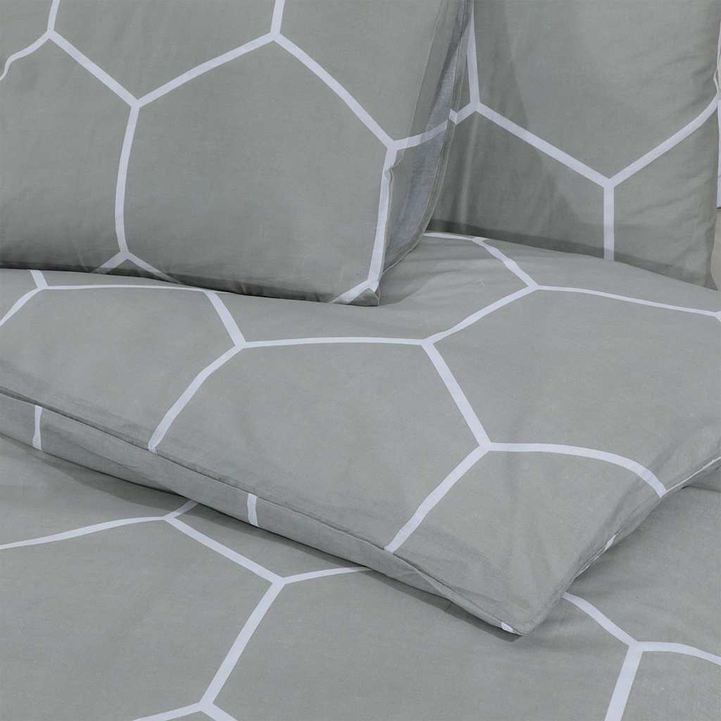Dekbedovertrekset 260x240 cm katoen grijs is nu te koop bij PeponiXL, paradijselijk wonen!